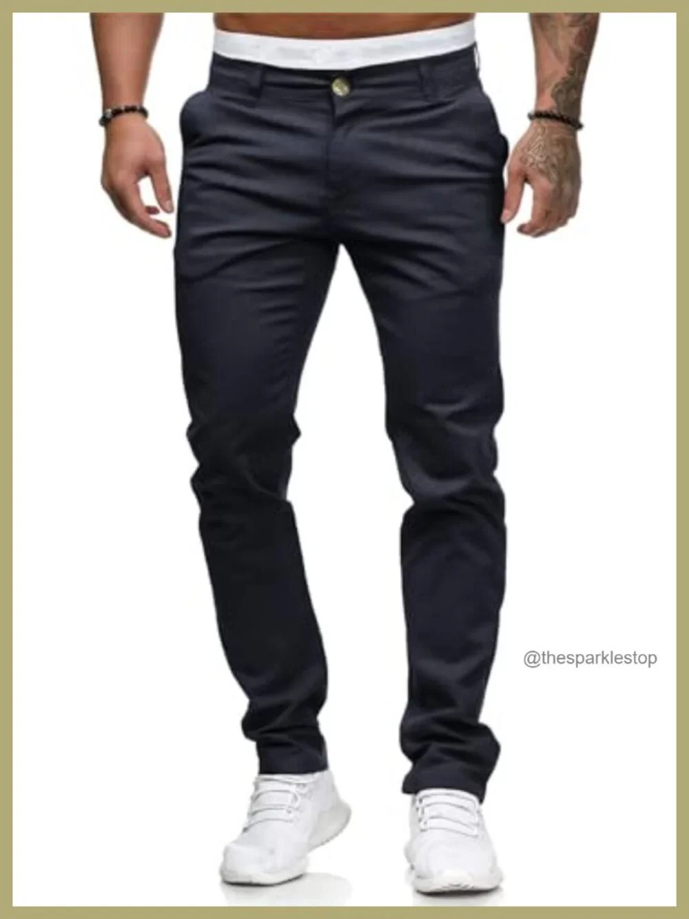 Slim Fit Stretch Chino Pants Flat Front Lightweight Casual Dress Pants